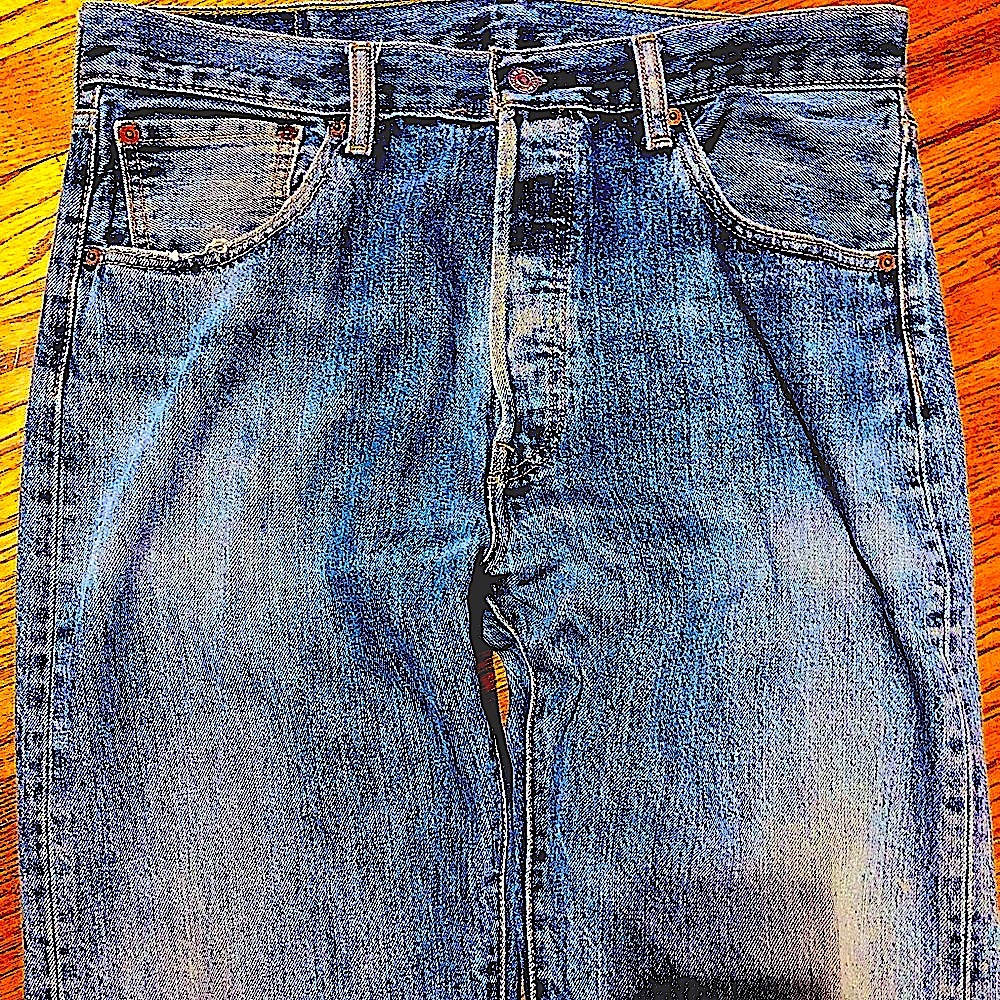 RESERVED🌷BOYFRIEND 501 BUTTON FLY LEVI JEANS 34x34 VINTAGE - Picture 4 of 5